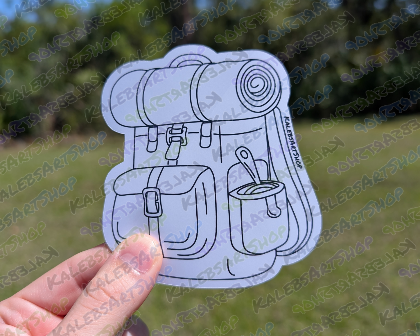 Backpack 4" Sticker